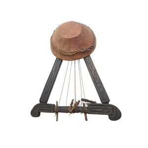 Vintage African Ethiopian String Musical Instrument Folkart